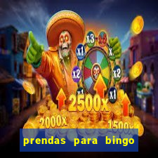 prendas para bingo de natal